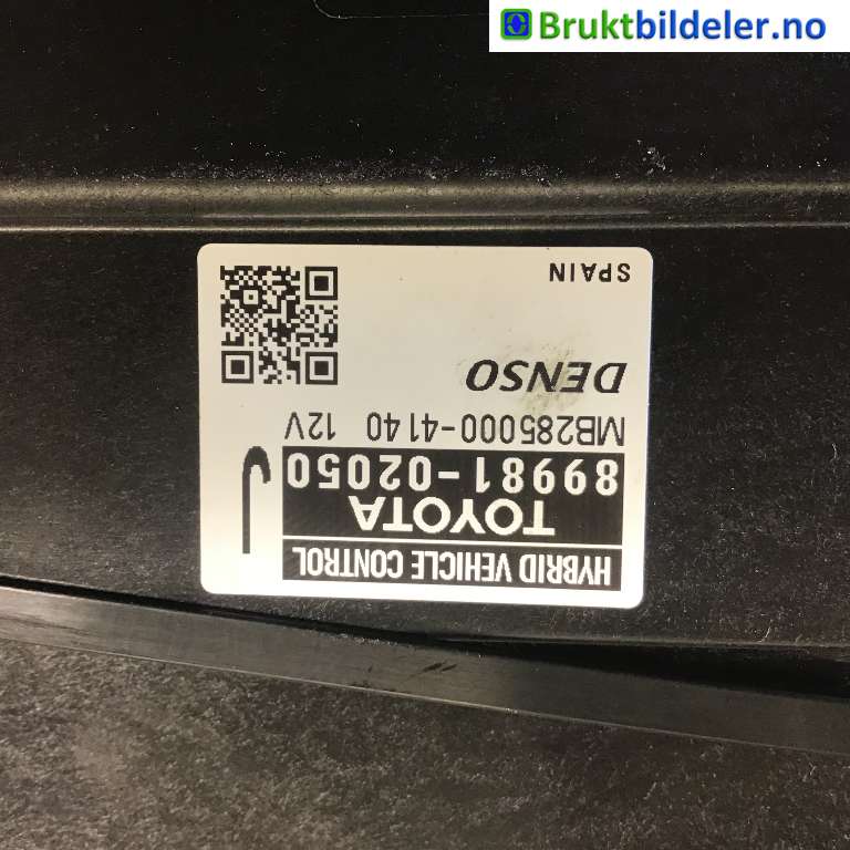 Styreenhet diverse til Toyota Auris 2015-2019 (Type II, Fase 2)  (TOYOTA|89981-02050|MB285000-4140|)