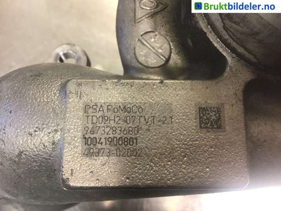Turbo til Citroën C3 2010-2016 (Type II)  (CITROEN|96 732 836 80|49373-02002|)