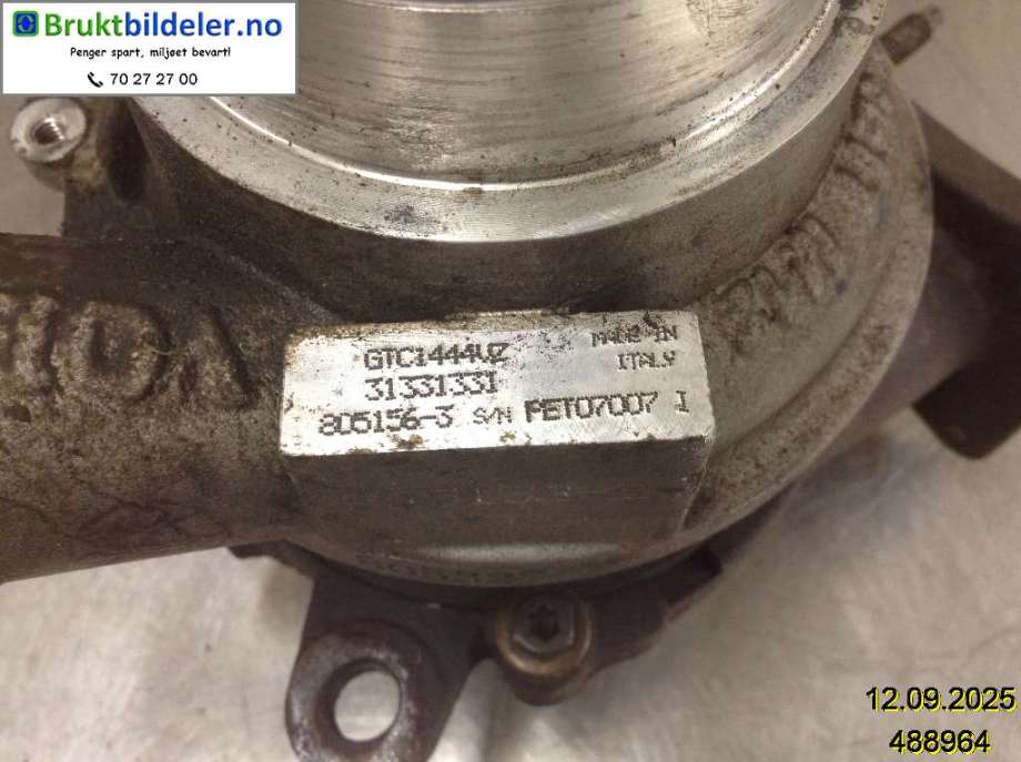 Turbo til Volvo V70 2007-2013 (Type III, Fase 1)  (VOLVO|31312713|GTC1444VZ|)