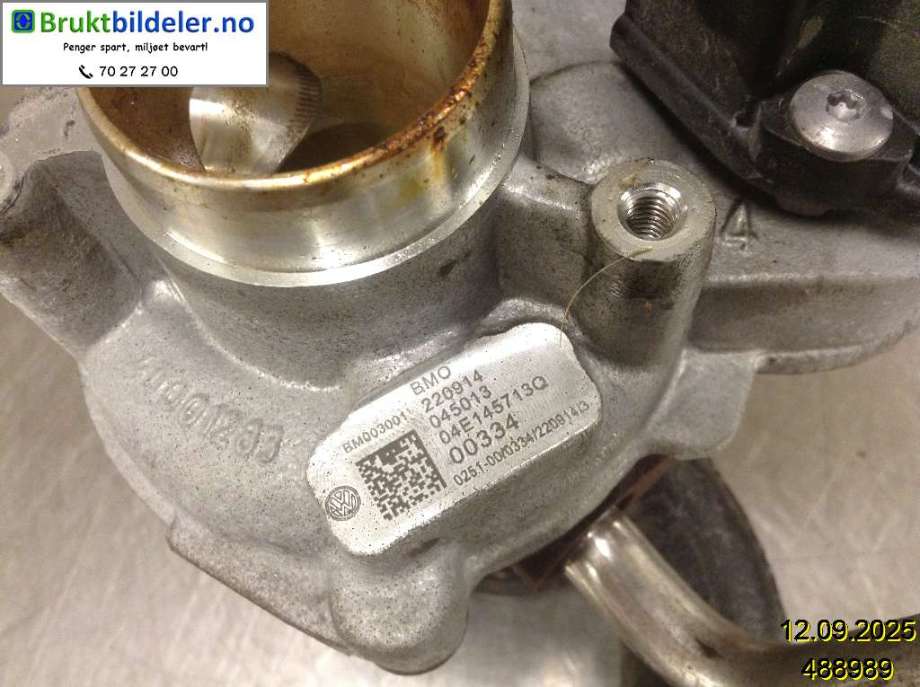 Turbo til VW Polo 2014-2017 (Type V, Fase 2)  (VOLKSWAGEN|04E 145 713 Q|)