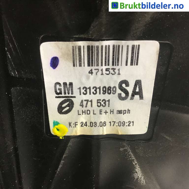 Speil venstre til Opel Zafira B 2005-2011  (OPEL|13131969|471531|)