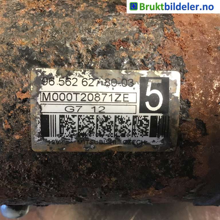 Starter diesel til Mitsubishi Outlander 2007-2010 (Type II, Fase 1) (MITSUBISHI|1810A101|M000T20871ZE|96.562.627.80.03)