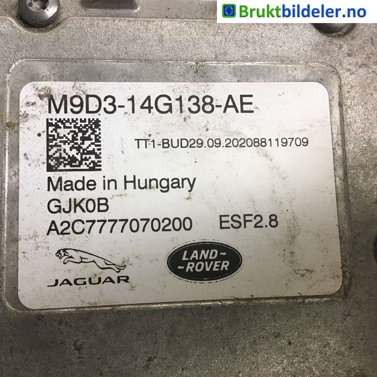 Inverter elbil til Jaguar I-PACE 2018-->>  (JAGUAR|T4K16154|A2C7777070200|M9D3-14G138-AE)