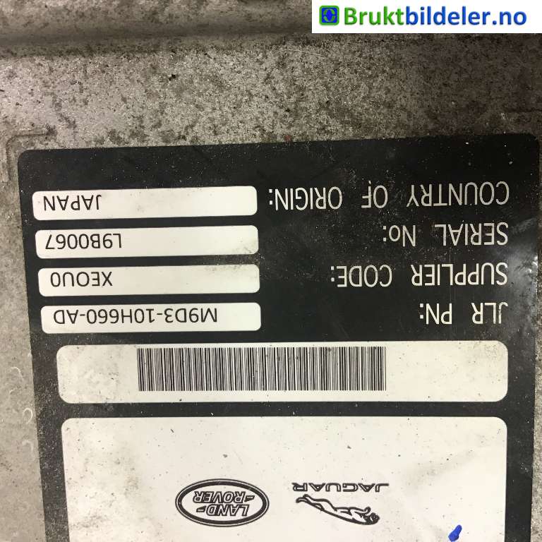 Batterilader (OBC - On Board Charger) til Jaguar I-PACE 2018-->>  (JAGUAR|T4K13803|L9B0067|M9D3-10H660-AD)