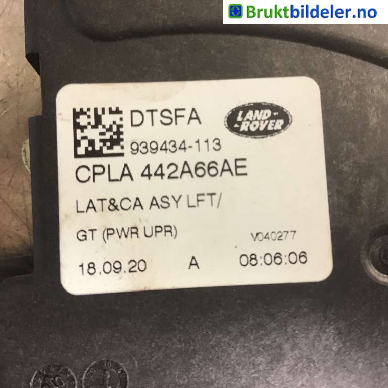 Baklukelås til Jaguar I-PACE 2018-->>  (JAGUAR|T2H1784|939434-113|CPLA 442A66AE)