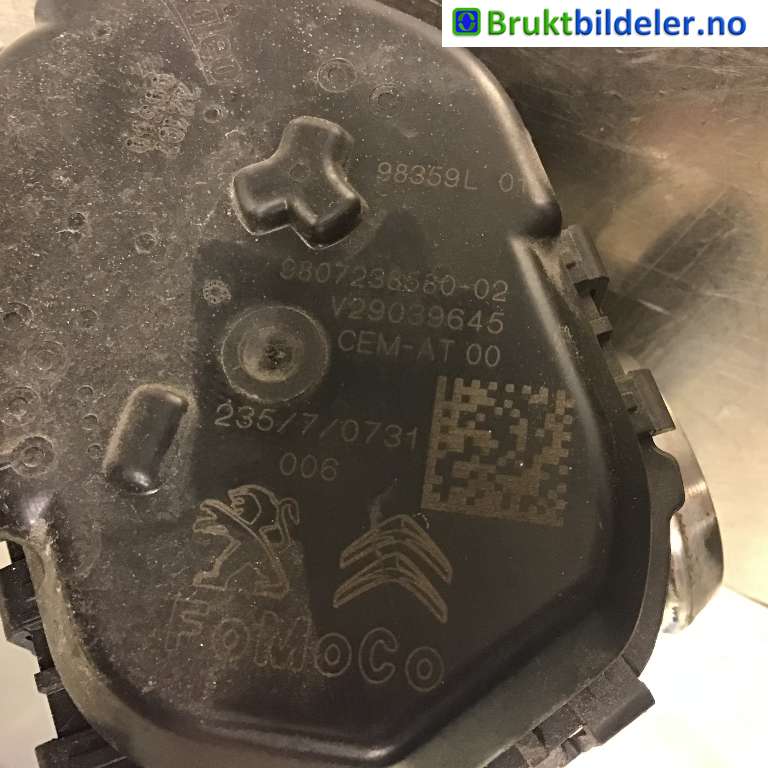 Spjeldhus til Peugeot Partner 2015-2019 (Type II, Fase 2)  (PEUGEOT|9807238580-02|V29039645|)