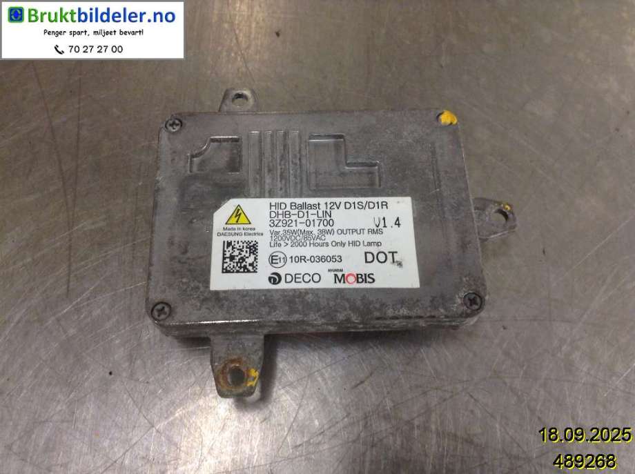 Styreenhet xenon/ballast til Hyundai i40 2012-2017  (HYUNDAI|3Z921-01700|)