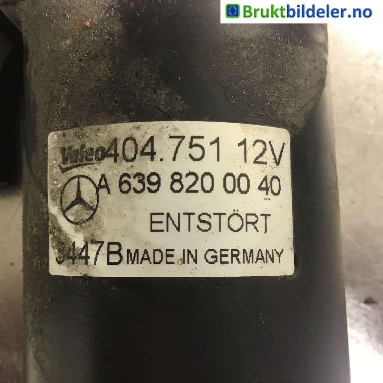Viskermotor frontrute til Renault Kangoo 2008-2021 (Type II)  (RENAULT|7701066449|404.751|A 639 820 00 40)