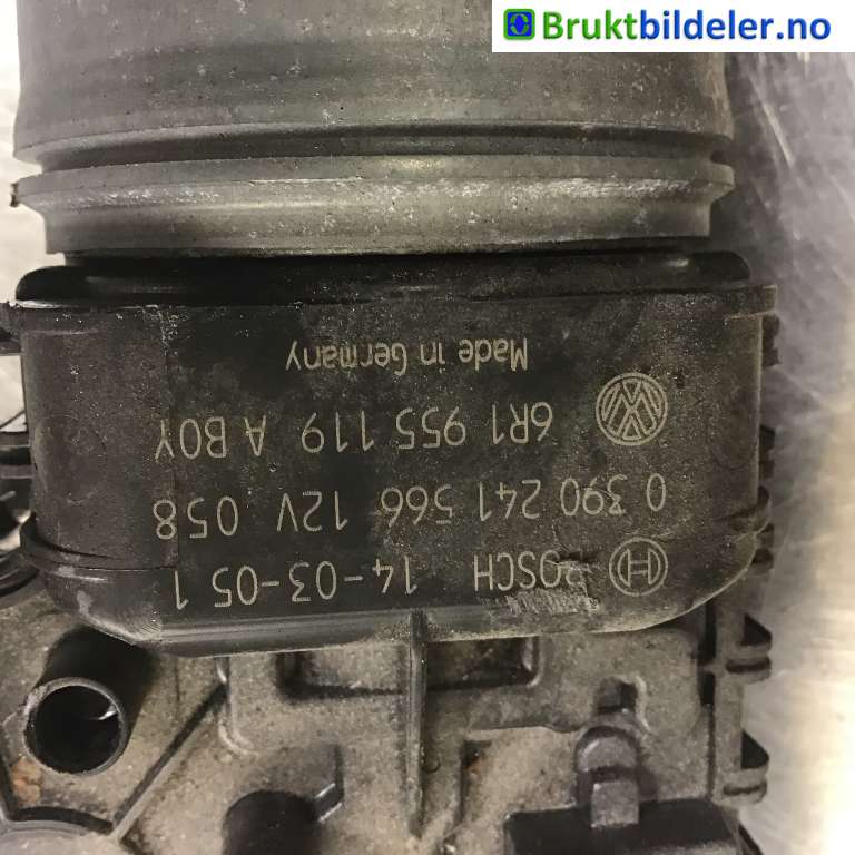 Viskermotor frontrute til VW E-Up 2013-2019  (VOLKSWAGEN|6R1 955 119|0 390 241 566|----------)