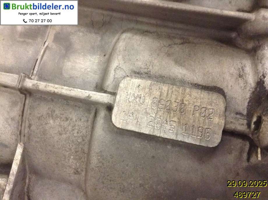 Girkasse manuell 6-trinn til VW Caddy 2004-2010 (Type III, Fase 1)  (VOLKSWAGEN|02Q 300 012 F|KXV|)
