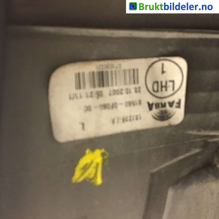 Baklykt venstre til Toyota Verso 2004-2009 (Type II)  (TOYOTA|81560-0F060|13123F/A|)