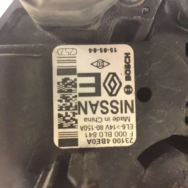 Dynamo til Nissan X-Trail 2014-2022 (T32) (T32) (NISSAN|231004BE0A|F-000 BL0 841|23100 4BE0A)