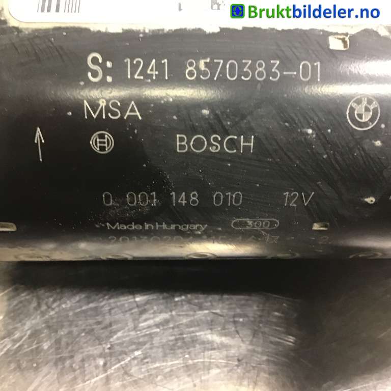 Starter diesel til BMW 3-Serie 2012-2018 (F30/F31/F34) (F30/F31/F34) (BMW|12 41 8 570 238|0 001 148 010|12 41 8570383-01)