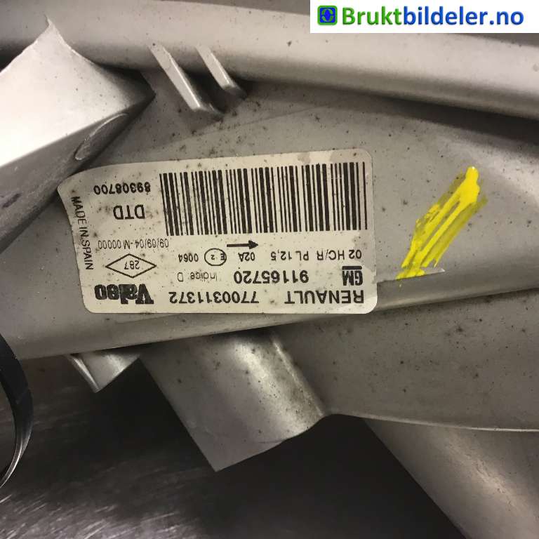 Frontlykt høyre halogen til Opel Vivaro A 2001-2006  (OPEL|91165720|89308700|7700311372)
