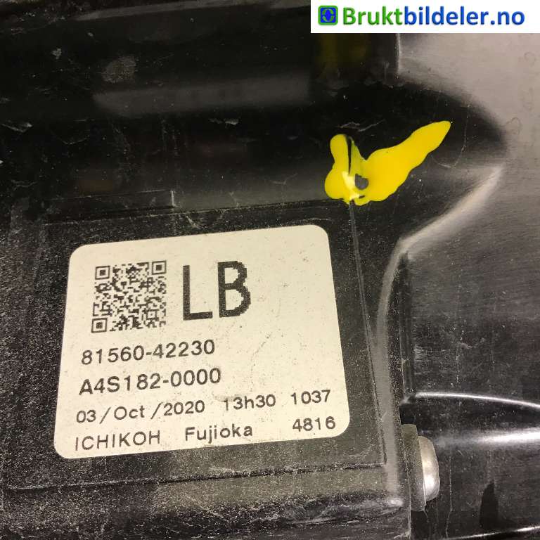 Baklykt venstre til Toyota RAV4 2019-->> (Type V)  (TOYOTA|81560-42230|A4S182-0000|)