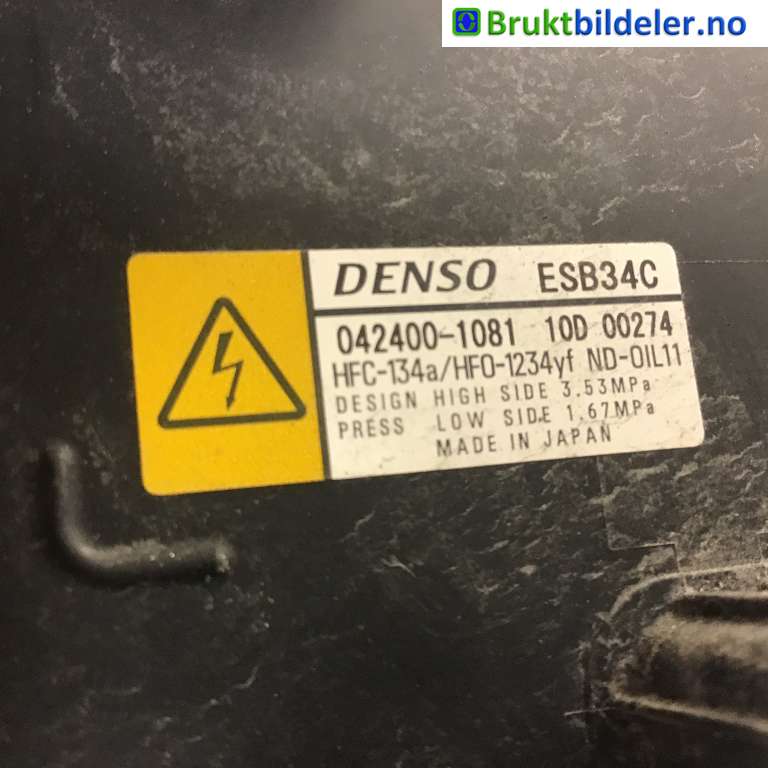 Aircondition kompressor til Toyota RAV4 2019-->> (Type V)  (TOYOTA|88370-42040|042400-1081|ESB34C)