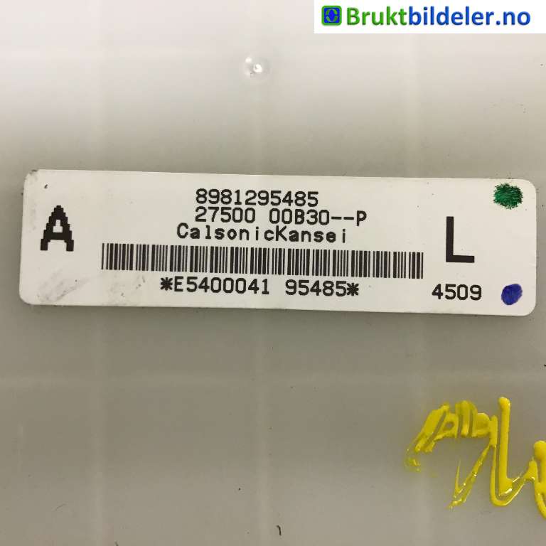 Varmeapparat betjening til Isuzu D-Max 2012-2017 (Type II, Fase 1)  (ISUZU|8-98125-548-4|27500 00B30-P|)