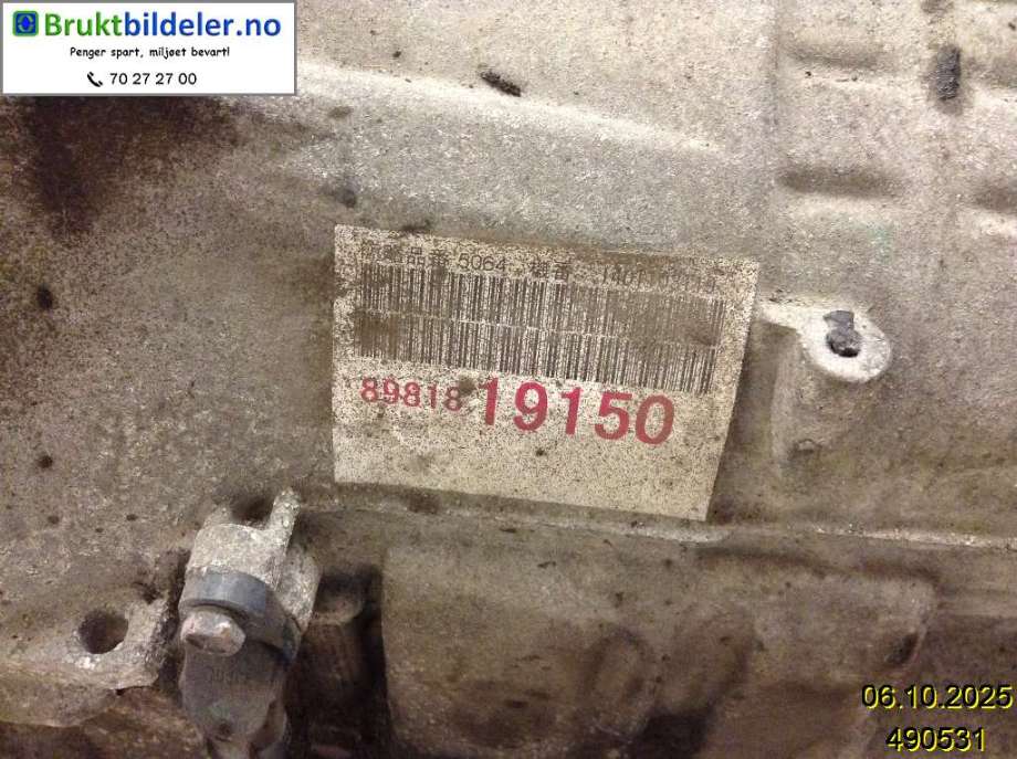 Girkasse automat til Isuzu D-Max 2012-2017 (Type II, Fase 1) (ISUZU|8-98181-915-0|AW TB50-LS|)