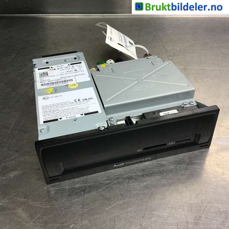 Bilstereo navigasjon til Audi A1, 2018-->> (Type II)  (AUDI|83A 035 063 B)