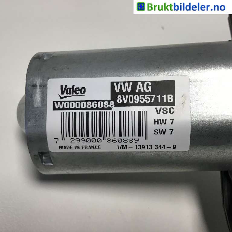 Viskermotor bakrute til Audi A1 2018-->> (Type II)  (AUDI|8V0 955 711 B|W000086088|)