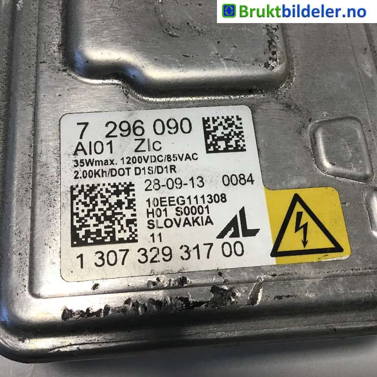 Styreenhet xenon/ballast til BMW 3-Serie 2012-2018 (F30/F31/F34) (F30/F31/F34) (BMW|63 11 7 317 408|1 307 329 317 00|7 296 090)