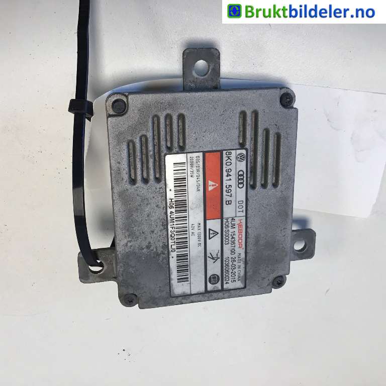 Styreenhet xenon/ballast til Škoda Superb 2015-->> (Type III)  (SKODA|8K0 941 597 B|4UM 154367/00|)