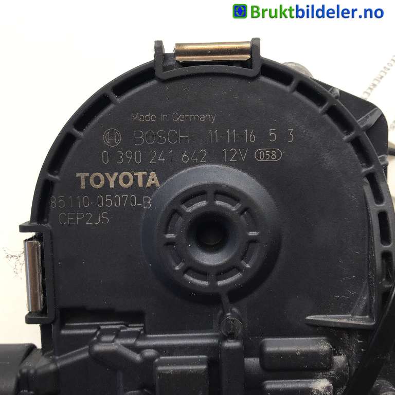 Viskermotor frontrute til Toyota Avensis 2009-2015 (Type III, Fase 1)  (TOYOTA|85110-05070-B|0 390 241 642|)