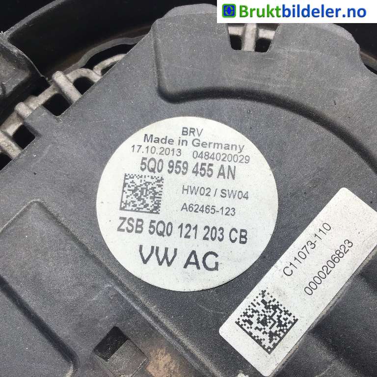 Kjølevifte til Škoda Octavia 2013-2016 (Type III, Fase 1) (SKODA|5Q0 121 203 CB||5Q0 959 455 AN)