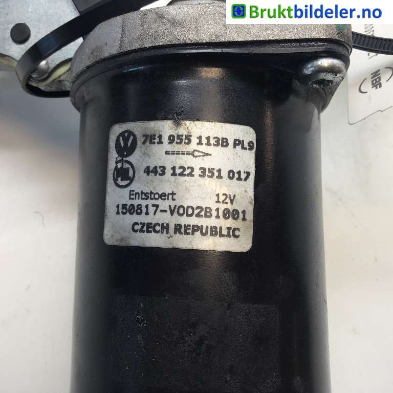 Viskermotor frontrute til VW Transporter / Caravelle 2015-2019 (T6) (T6) (VOLKSWAGEN|7E1 955 113 B|443 122 351 017|----------)