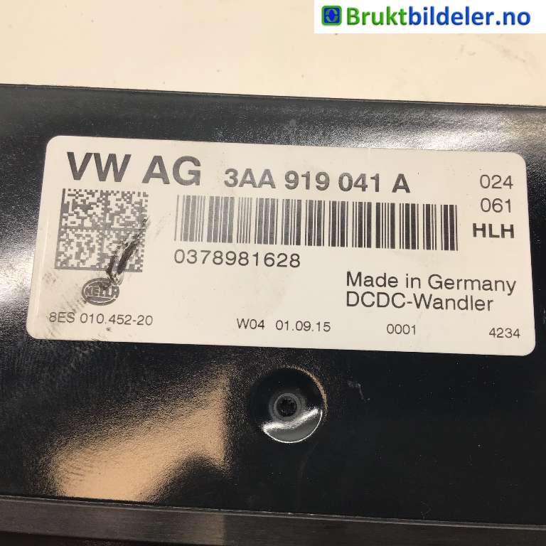 Styreenhet diverse til VW Transporter / Caravelle 2015-2019 (T6) (T6) (VOLKSWAGEN|3AA 919 041 A|0378981628|)