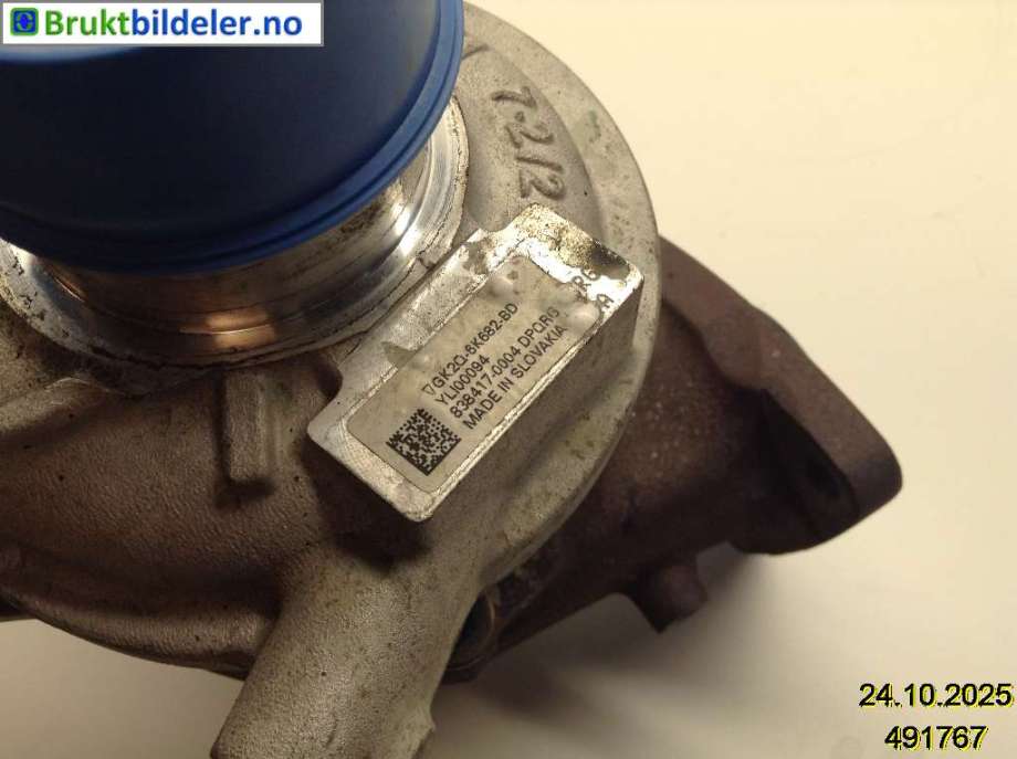 Turbo til Ford Transit Custom 2013-2023 (Type I)  (GK2Q-6K682-BD|838417-0004|)