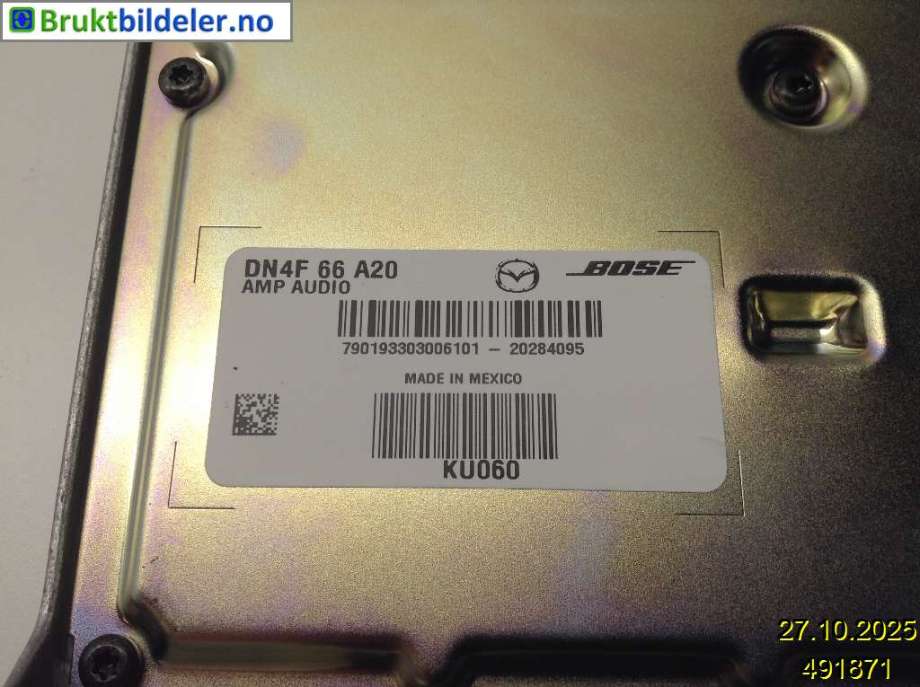 Bilstereo forsterker til Mazda MX-30 2020-->> (MAZDA|DN4F-66A20|)