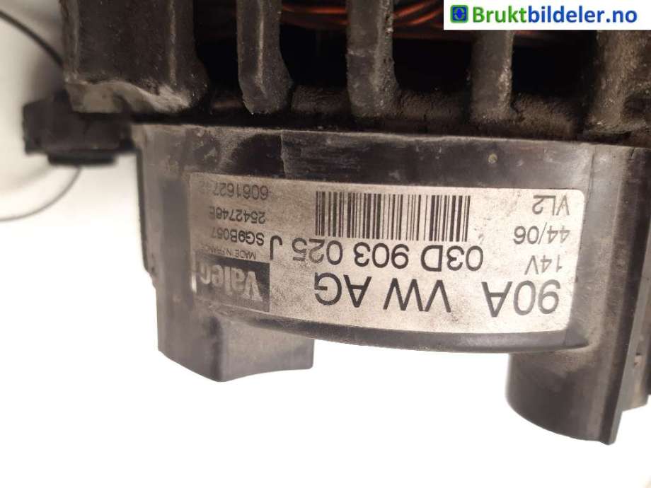 Dynamo til Škoda Fabia 2000-2007 (Type I) (SKODA|03D 903 025 J|2542746E|SG9B057)