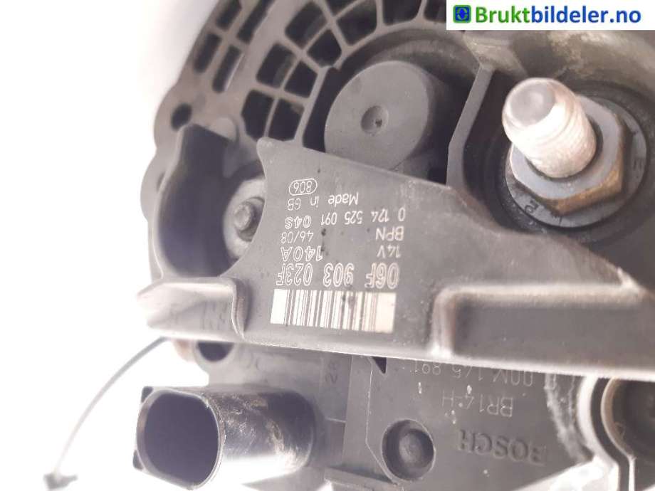 Dynamo til VW Tiguan 2007-2011 (Type I, Fase 1) (VOLKSWAGEN|06F 903 023 F|0 124 525 091|)