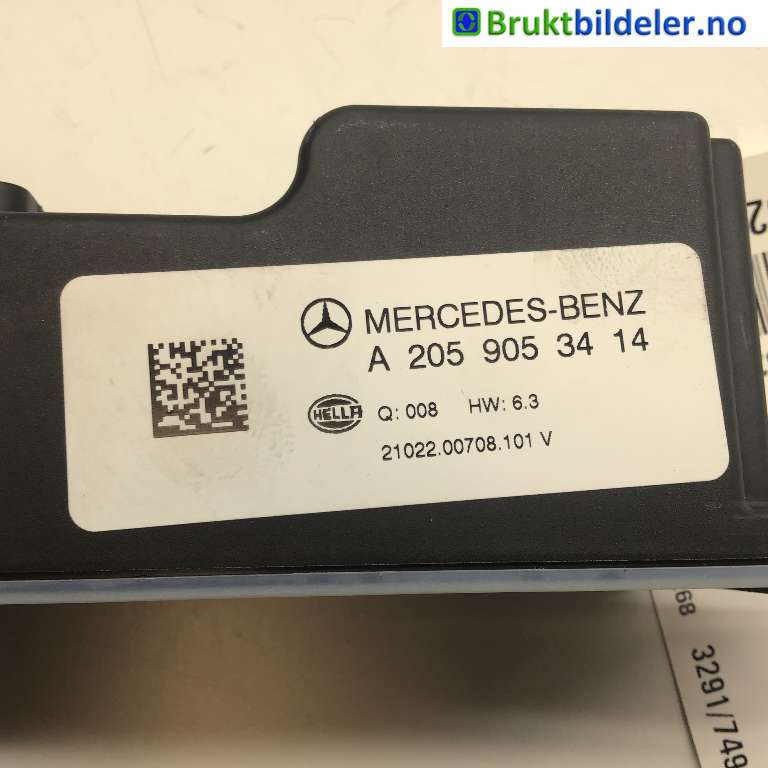 Styreenhet diverse til Mercedes EQC 2019-->>  (MERCEDES|A 205 905 34 14|21022.00708.101 V|)