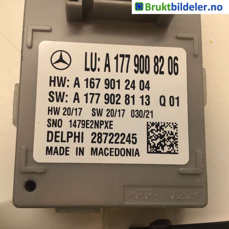 Styreenhet comfort (BCM) til Mercedes EQC 2019-->>  (MERCEDES|A 177 900 82 06|28722245|)