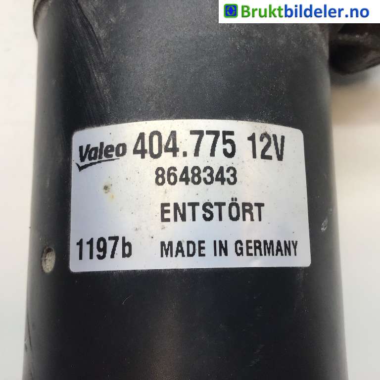 Viskermotor frontrute til Volvo V70 2005-2007 (Type II, Fase 2)  (VOLVO|8648343|404.775|)