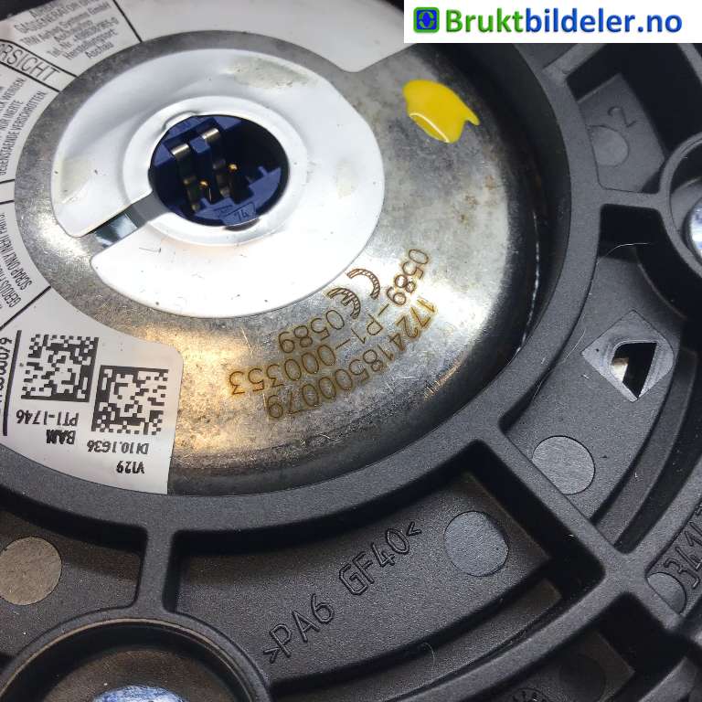 Airbag rattpute til Opel Vivaro B 2014-2019  (OPEL|93460009|172418500079|0589-P1-000353)
