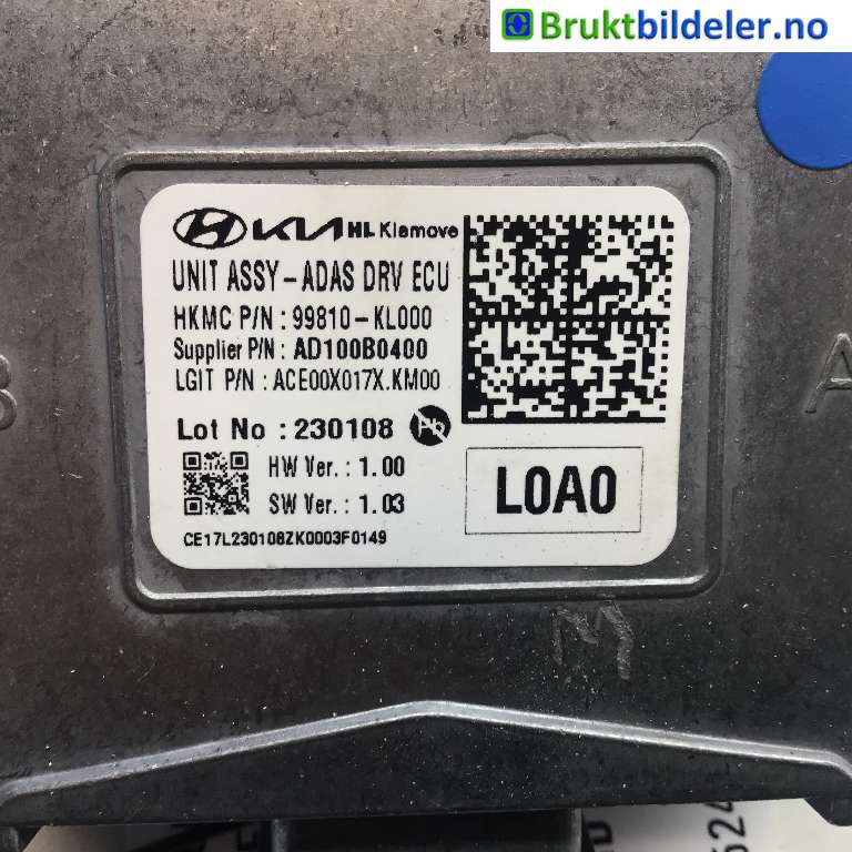 Styreenhet diverse til Hyundai Ioniq 6 2023-->>  (HYUNDAI|99810-KL000|AD100B0400|)