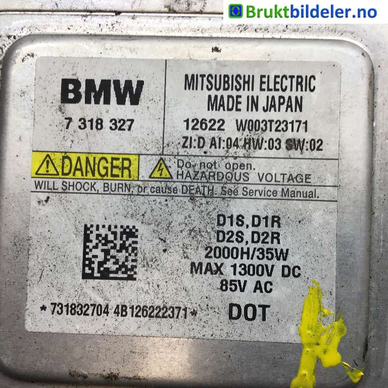 Styreenhet xenon/ballast til BMW 5-Serie 2010-2017 (F10/F11) (F10/F11) (BMW|7 318 327|W003T23171|)