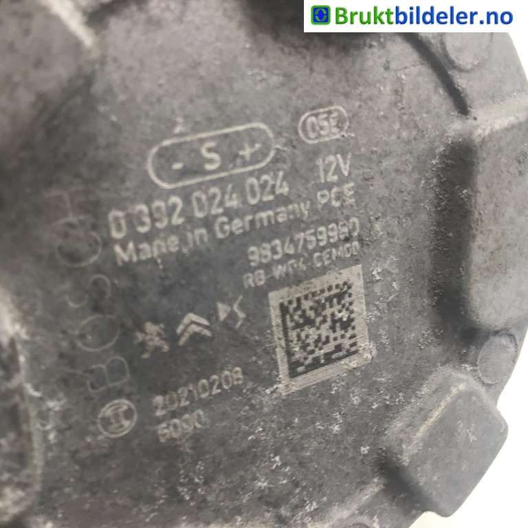 Sirkulasjonspumpe til Toyota Proace 2016-->> (Type II)  (TOYOTA|SU001B2725|0 392 024 024|)