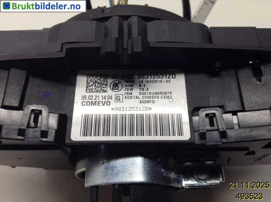 Bryter combi til Toyota Proace 2016-->> (Type II)  (TOYOTA||98312531ZD)