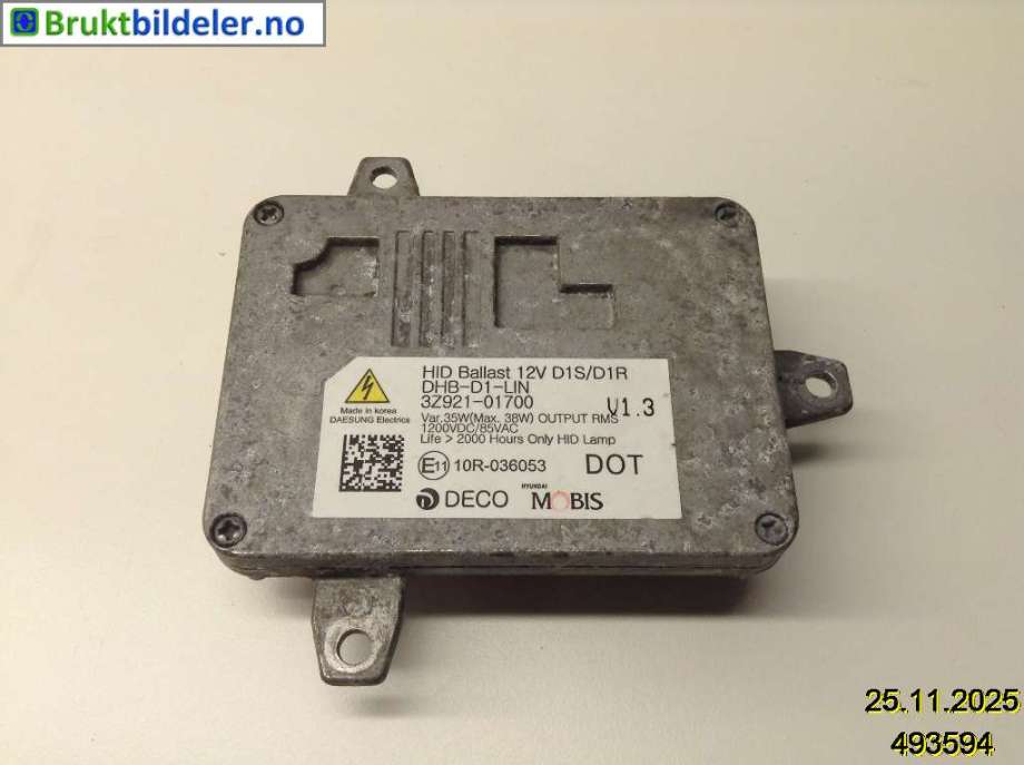 Styreenhet xenon/ballast til Kia Cee