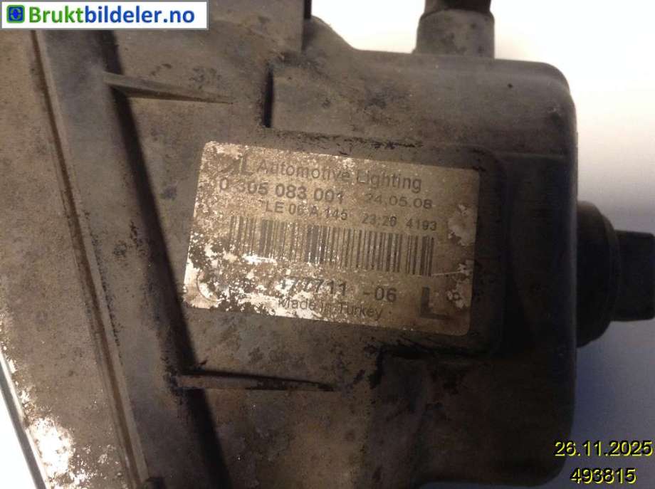 Tåkelykt venstre foran til BMW 5-Serie 2003-2010 (E60/E61) (E60/E61) (BMW|63 17 7 177 711|0 305 083 001|)