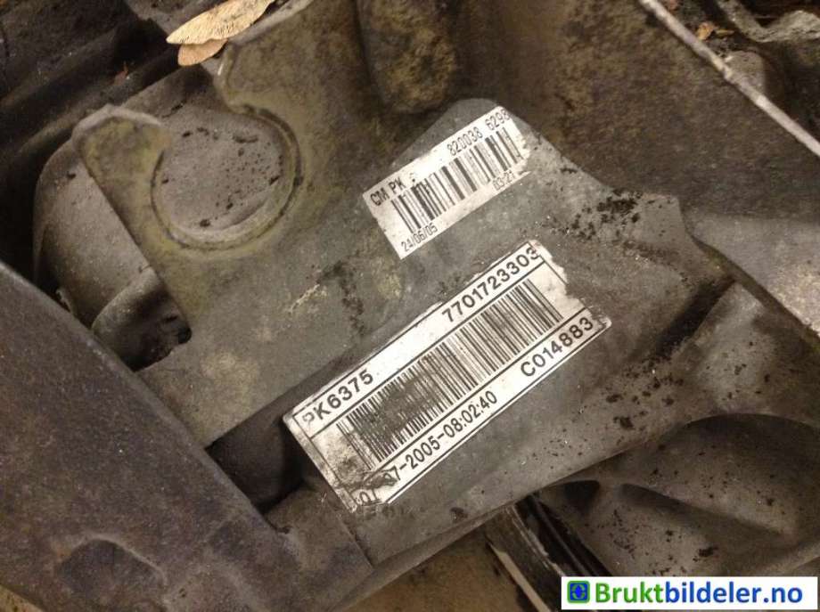Girkasse manuell 6-trinn til Opel Vivaro A 2001-2006  (OPEL|7701723303|M73/PK6375|C014883)