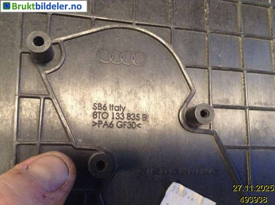 Luftfilterboks til Audi A4 2007-2014 (Type IV) (B8) (B8) (AUDI|8T0 133 835 B|8T0 129 599|8T0 133 843 A)