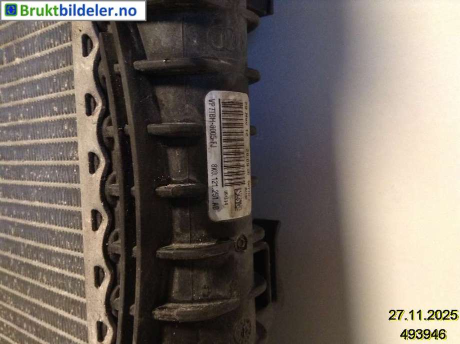 Radiator (automat gir) til Audi A4 2007-2014 (Type IV) (B8) (B8) (AUDI|8K0 121 251 AB|VP7TBH-8005-FJ|8K0 121 251 AM)