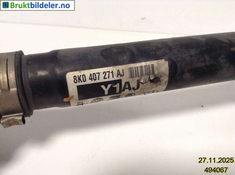 Drivaksel venstre foran til Audi A4 2007-2014 (Type IV) (B8) (B8) (AUDI|8K0 407 271 AJ|)