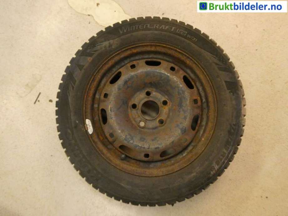 Hjulsett stål vinter til VW Polo 2002-2005 (Type IV, Fase 1) (KUMHO|6X14 ET43 5X100|6Q0 601 027)