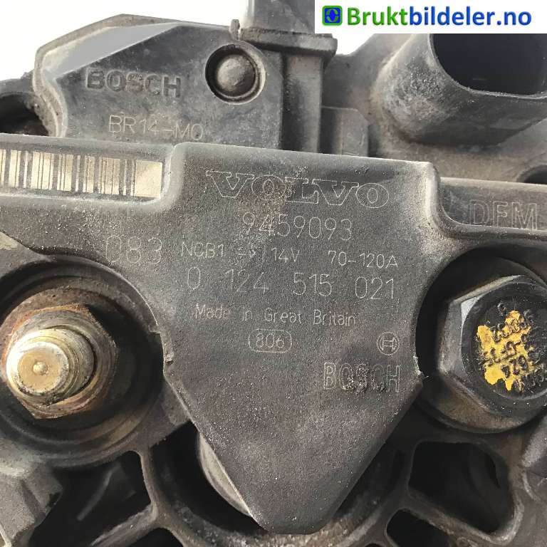Dynamo til Volvo V70 2000-2004 (Type II, Fase 1) (VOLVO|9459093|0 124 515 021|)